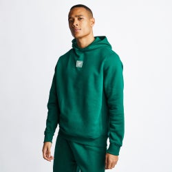 Men Hoodies - Fresh Ego Kid Badge Pullover Hoodie - Green-Green
