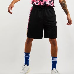 Men Shorts - adidas Pool Party - Heather Grey-Purple Trefoil