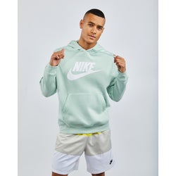 Men Hoodies - Nike Club Futura Over The Head - Green-Green-Green