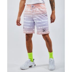 Men Shorts - Puma Tie Dye - Purple-Pink-White
