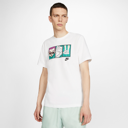 Men T-Shirts - Nike Ftwr 1 Illustration - White-White-Black