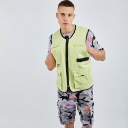 Men Vests - Karl Kani Utility Vest - Yellow-Yellow-Yellow
