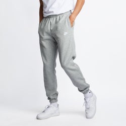 Hombre Pantalones - Nike Club Comf Cuffed Pant - Dk Grey Heather-Matte Silver