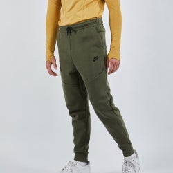 Men Pants - Nike Tech Fleece - Green-Black-Green