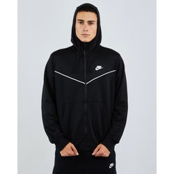 Herren Hoodies - Nike Repeat Poly Knit Full Zip - Black-Black