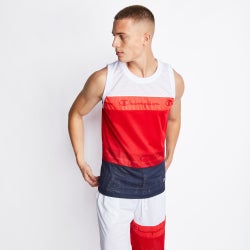Men Vests - Champion Logo - Red-Red