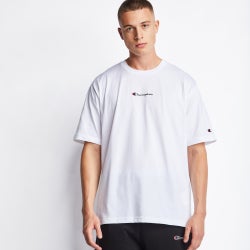 Men T-Shirts - Champion Shortsleeve - White-White