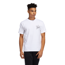 Men T-Shirts - adidas Shortsleeve - White-White