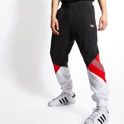 Men Pants - adidas Cuffed - Black-White-Red