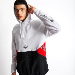 Men Hoodies - adidas Over The Head - Black-White-Red