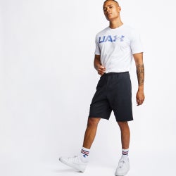 Men Shorts - Under Armour Rival Terry Basketball Short - Black-Black-Onyx White