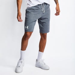 Men Shorts - Under Armour Logo - Grey-White