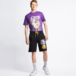 Men Shorts - Crooks&Castles City Of Angels Basketball - Black-Black