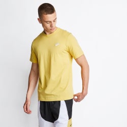 Men T-Shirts - Nike Club - Saturn Gold-(White)