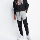 Black-Dk Grey Heather-White
