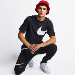 Men Pants - Nike Swoosh - Black-White