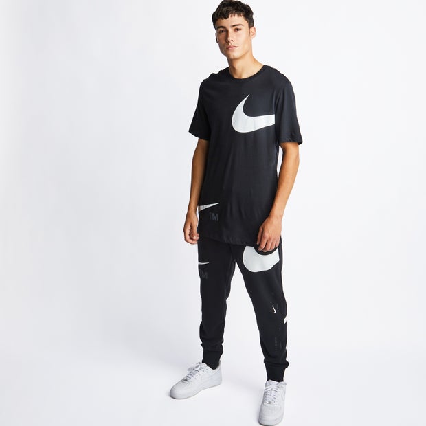 Nike Swoosh - Men's T-Shirts - Black - 100% Cotton - Size XS - Foot Locker - Foot Locker StyleSearch