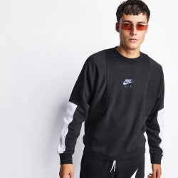 Men Sweatshirts - Nike Air - Black-Whitee-Rush Violet
