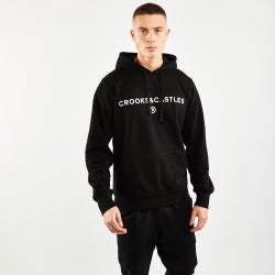 Men Hoodies - Crooks&Castles Over The Head - Black-Black