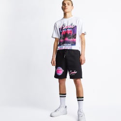 Men Shorts - Crooks&Castles Euro Basketball - Black-Black