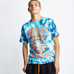 Men T-Shirts - Crooks&Castles Nyc Shortsleeve - Blue-Blue