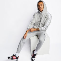 Herren Hoodies - adidas Adicolor 3-Stripes Over The Head - Medium Grey Heather-Medium Grey Heather