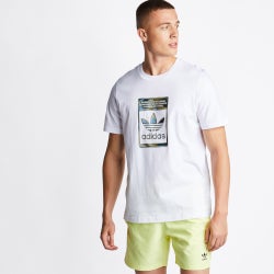 Men T-Shirts - adidas Originals Camo Infill Shortsleeve - White-White