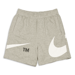 Men Shorts - Nike Swoosh - Grey Heather-White