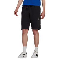 Men Shorts - adidas Oz World - Black-Black