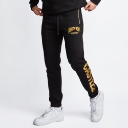 Men Pants - Crooks&Castles Death Row x Crooks Core Jogger - Black-Gold