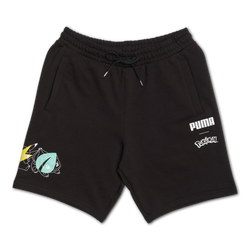 Men Shorts - Puma Pokemon - Black-Active Purple-Court Green