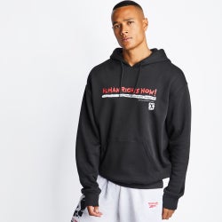 Men Hoodies - Reebok Human Rights Now Over The Head - Black-Black
