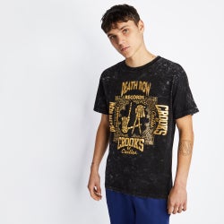 Men T-Shirts - Crooks&Castles Death Row X Crooks LA Tee - Black-Gold