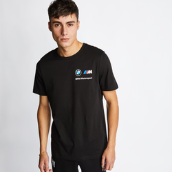 Men T-Shirts - Puma Bmw Shortsleeve - Black-Black