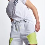Silver Grey Heather-Lime