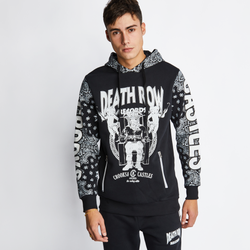 Men Hoodies - Crooks&Castles Death Row X Crooks Paisley Hoody - Black-White