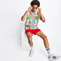 Men T-Shirts - adidas Originals Shortsleeve - White-Multi