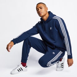 Men Pants - adidas Adicolor Cuffed - Navy-Navy