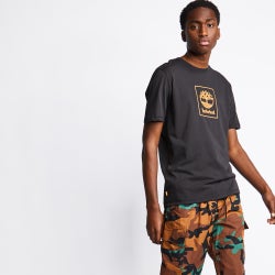 Men T-Shirts - Timberland Uniform Shortsleeve - Black-Black
