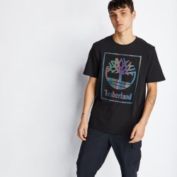 Men T-Shirts - Timberland Northern Lights Shortsleeve - Black-Black