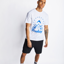 Men T-Shirts - Yeti Out Peaking Shortsleeve - White-White