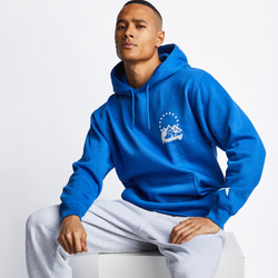 Men Hoodies - Yeti Out Peaking Over The Head - Blue-Blue