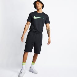 Men T-Shirts - Nike T100 Shortsleeve - Black-Black