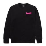 Black-Black - AS HUF SHAKE CRWNCK BLK/BLK