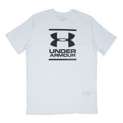 Men T-Shirts - Under Armour Gl Foundation Shortsleeve Tee - White-White-Black