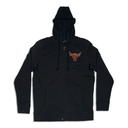 Men Hoodies - Under Armour Project Rock - Black-Rogue Orange