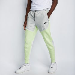 Men Pants - Nike Tech Mix Cuffed Pant - Lt Liquid Lime-Grey Fog-Black