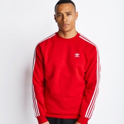 Men Sweatshirts - adidas Adicolor Crew Neck - Red-Red
