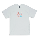 White-White- AS HUF FOIL FLWR BX LG TEE WHT/WHT