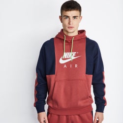 Men Hoodies - Nike Air Over The Head - Cedar-Obsidian-(White)